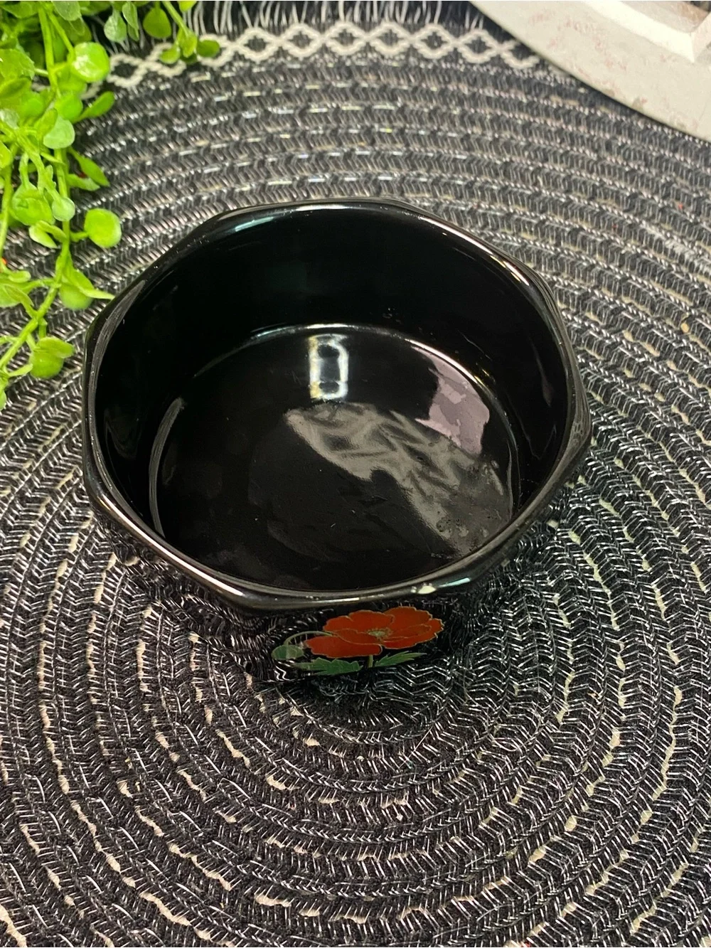 Red‎ Poppies Japanese Fine China Trinket Dish